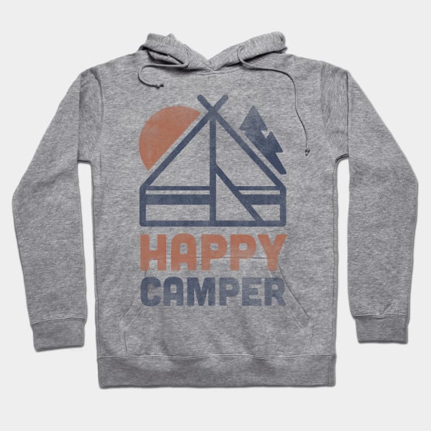 Happy Camper Hoodie by ZekeTuckerDesign